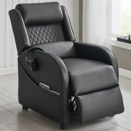 Home Detail Nova Black Manual Gaming Recliner Chair