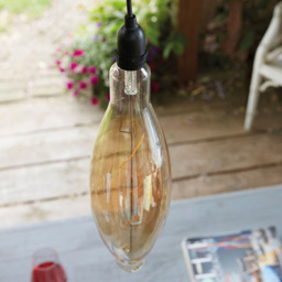 Luxform Christmas Ellipse Glass Pendulum Hanging Bulb Light - thumbnail 3