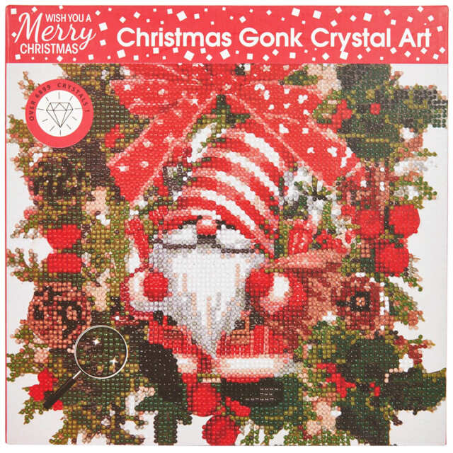 Christmas Gonk Crystal Art Kit - Multicolour - image 1