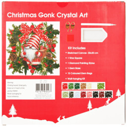 Christmas Gonk Crystal Art Kit - Multicolour - thumbnail 2