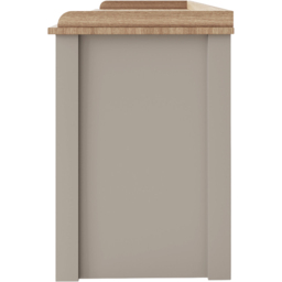 GFW Lancaster Grey and Oak 2 Door Shoe Bench - thumbnail 3