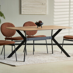 Maybury Rectangular Dining Table Natural Oak - thumbnail 4