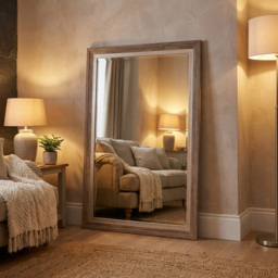 Arbury Stepped Mirror Brown - thumbnail 4