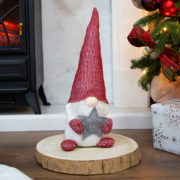 The Christmas Workshop Red White and Grey Seating Gonk Decoration Ornament 45cm - thumbnail 3