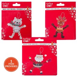 Single Crafty Club Make Your Own Bell Ornament Kit in Assorted styles - thumbnail 1