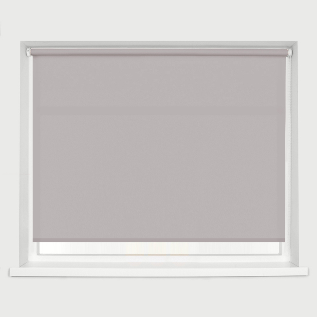 Caecus Straight Edge Roller Blind Light Grey 90cm - image 1