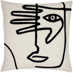 furn. Mono Face Linen Cushion