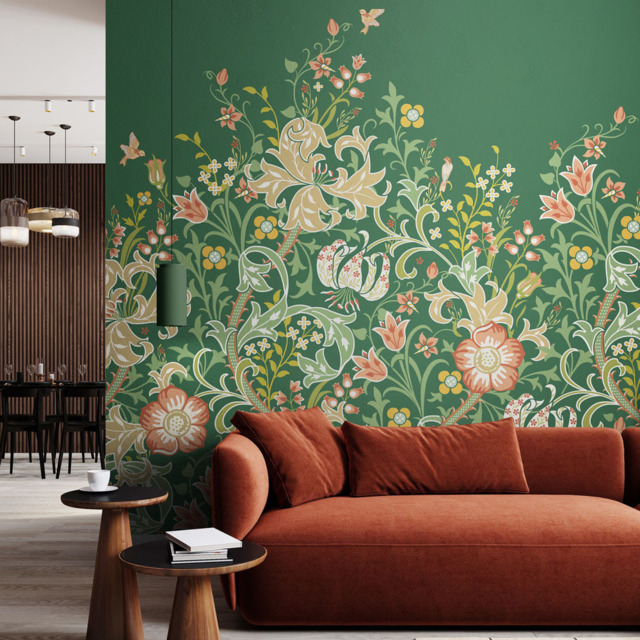 Origin Murals Trailing Lily Green Wall Mural - image 1