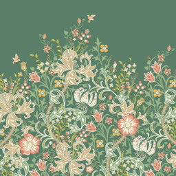 Origin Murals Trailing Lily Green Wall Mural - thumbnail 2