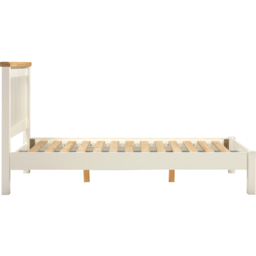 Seconique Windsor Double Ivory and Oak Low End Bed Frame - thumbnail 4