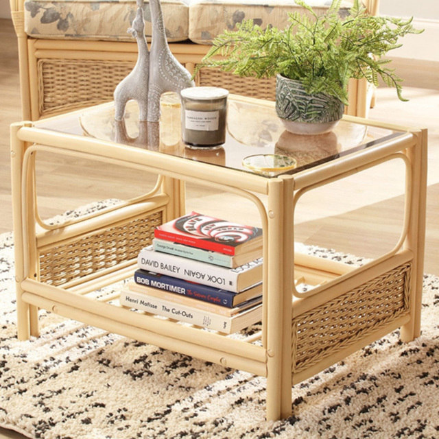 Desser Chelsea Natural Rattan Coffee Table - image 1