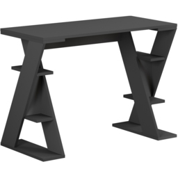 Decortie Papillon Anthracite 6 Shelf Desk - thumbnail 2