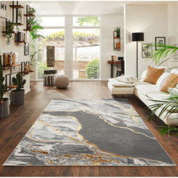 Smart Living Parma Ochre Carved Rug 160 x 230cm - thumbnail 4