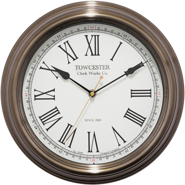 Acctim Redbourn Antique Gold Wall Clock - image 1