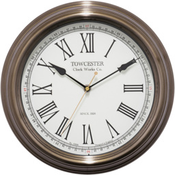 Acctim Redbourn Antique Gold Wall Clock - thumbnail 1