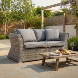 Malay New England Grey 2 Seater Sofa - thumbnail 3