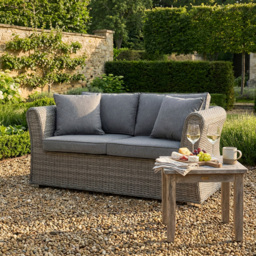 Malay New England Grey 2 Seater Sofa - thumbnail 4