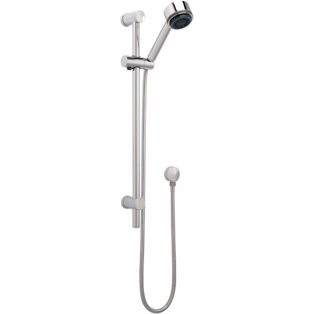 nuie Chrome Round Shower Slide Rail Kit 660mm - image 1