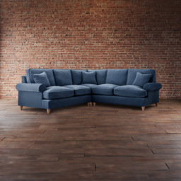 The Victoria Large Navy Corner Sofa - thumbnail 3