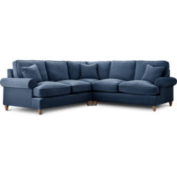 The Victoria Large Navy Corner Sofa - thumbnail 2