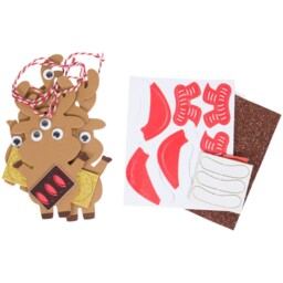 Crafty Club Brown Make Your Own Hanging Christmas Reindeers Kit - thumbnail 3