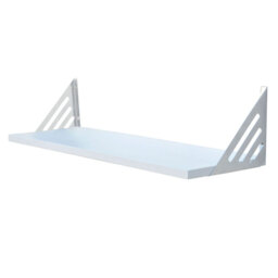Avon White Book End Floating Shelf 90cm - thumbnail 1