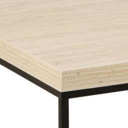Florence Barossa Travertine Rough Paper Top Rectangular Coffee Table - thumbnail 4