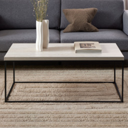 Florence Barossa Travertine Rough Paper Top Rectangular Coffee Table
