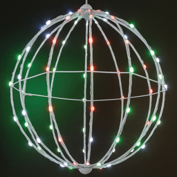 Xmas Haus RGB Mini Seed LED Smart Foldable White Christmas Ball Light with Remote 40cm