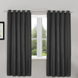 Velosso Waffle Charcoal Blackout Curtains 183 x 116cm