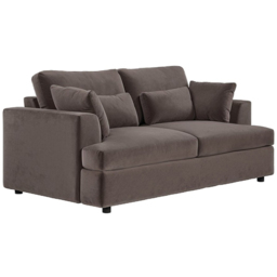 SOLACE+CO Drew Brown 2 Seater Velvet Sofa - thumbnail 2