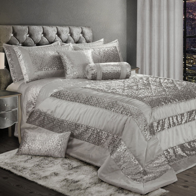 Intimates Vera Single Silver Bedspread