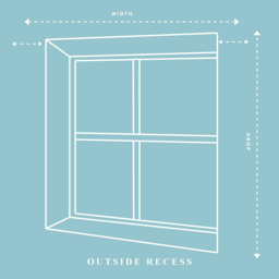 Caecus White Blackout Roller Blind 90 x 210cm - thumbnail 3