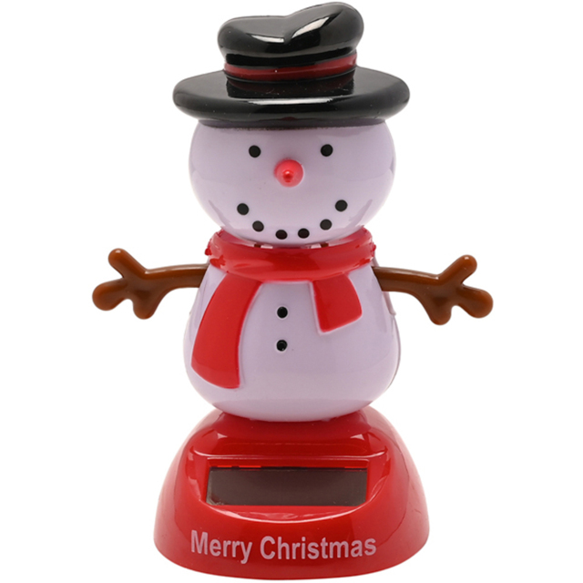 The Seasonal Gift Co. Solar Snowman Bobble Head - image 1