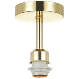 Happy Homewares Polished Brass Plated Ceiling Light Fitting