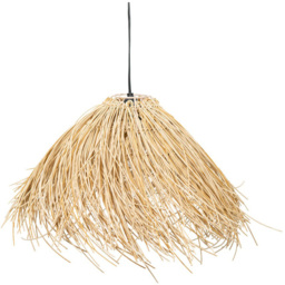 ValueLights Natural Grass Solar Outdoor Hanging Pendant Light