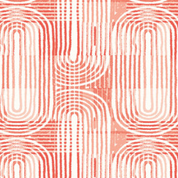 Origin Murals Curved Line Texture Orange Wall Mural - thumbnail 2