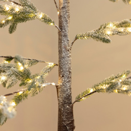 Marco Paul Mains Powered 48 Warm White LED Alpine Light Up Artificial Christmas Tree 3.93ft - thumbnail 3