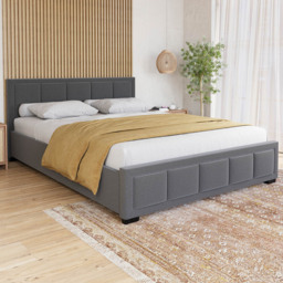 VIDA DESIGNS Vanita King Size Dark Grey Bed Frame