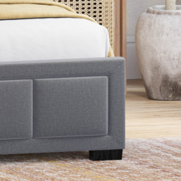 Vida Designs Vanita King Size Dark Grey Bed Frame - thumbnail 3