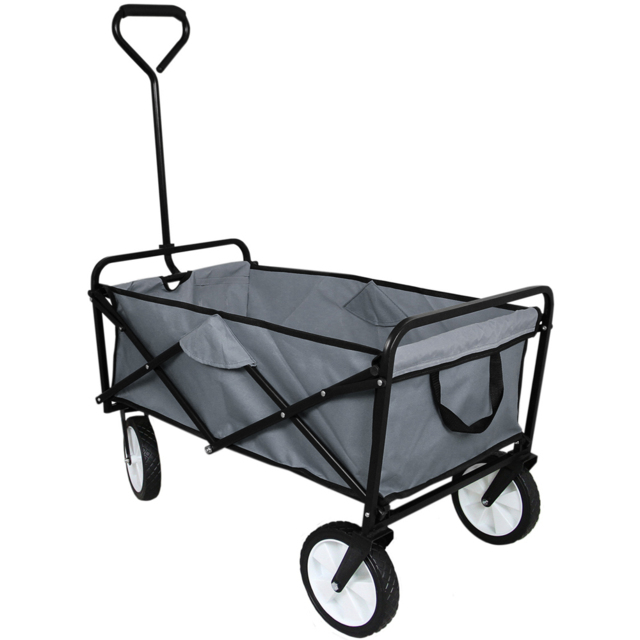Foldable Garden Cart Wagon - Grey - image 1