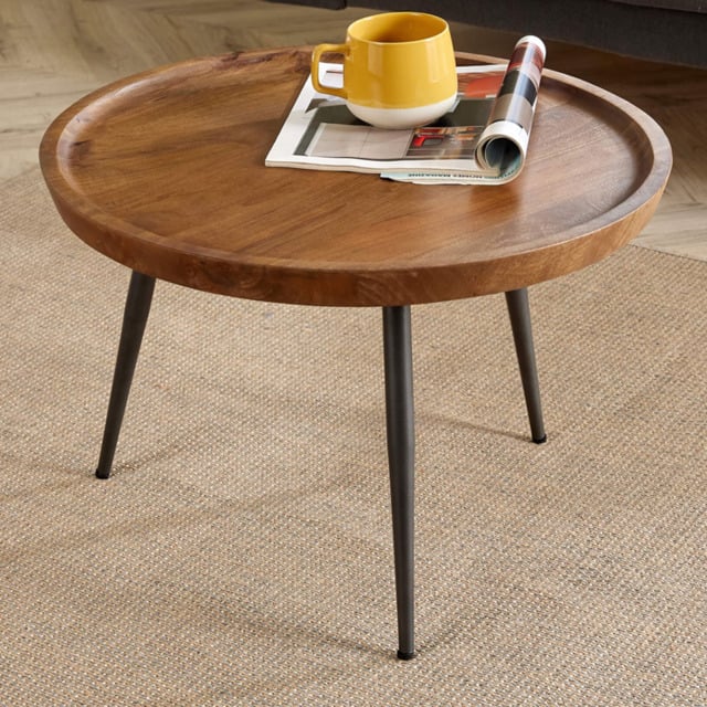 Home Source Medium Solid Mango Wooden Coffee Table - image 1