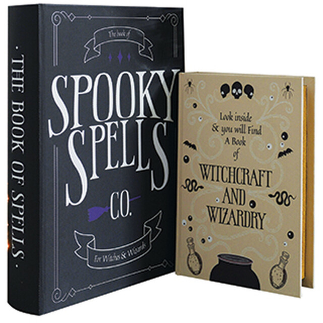 Set of 2 Spooky Book Boxes Multicolour - image 1
