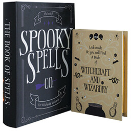 Set of 2 Spooky Book Boxes Multicolour - thumbnail 1