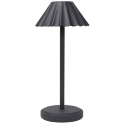 ValueLights Avery Black Rechargeable LED Portable Table Lamp - thumbnail 1