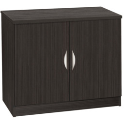 R White Cabinets 2 Door Black Desk Height Cupboard - thumbnail 2