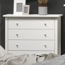 Como 4 Drawer White Chest of Drawers - thumbnail 1