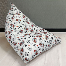 Kaikoo White Goal Print Triangle Bean Bag - thumbnail 1