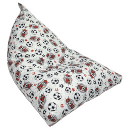 Kaikoo White Goal Print Triangle Bean Bag - thumbnail 2