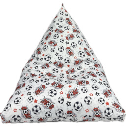 Kaikoo White Goal Print Triangle Bean Bag - thumbnail 3